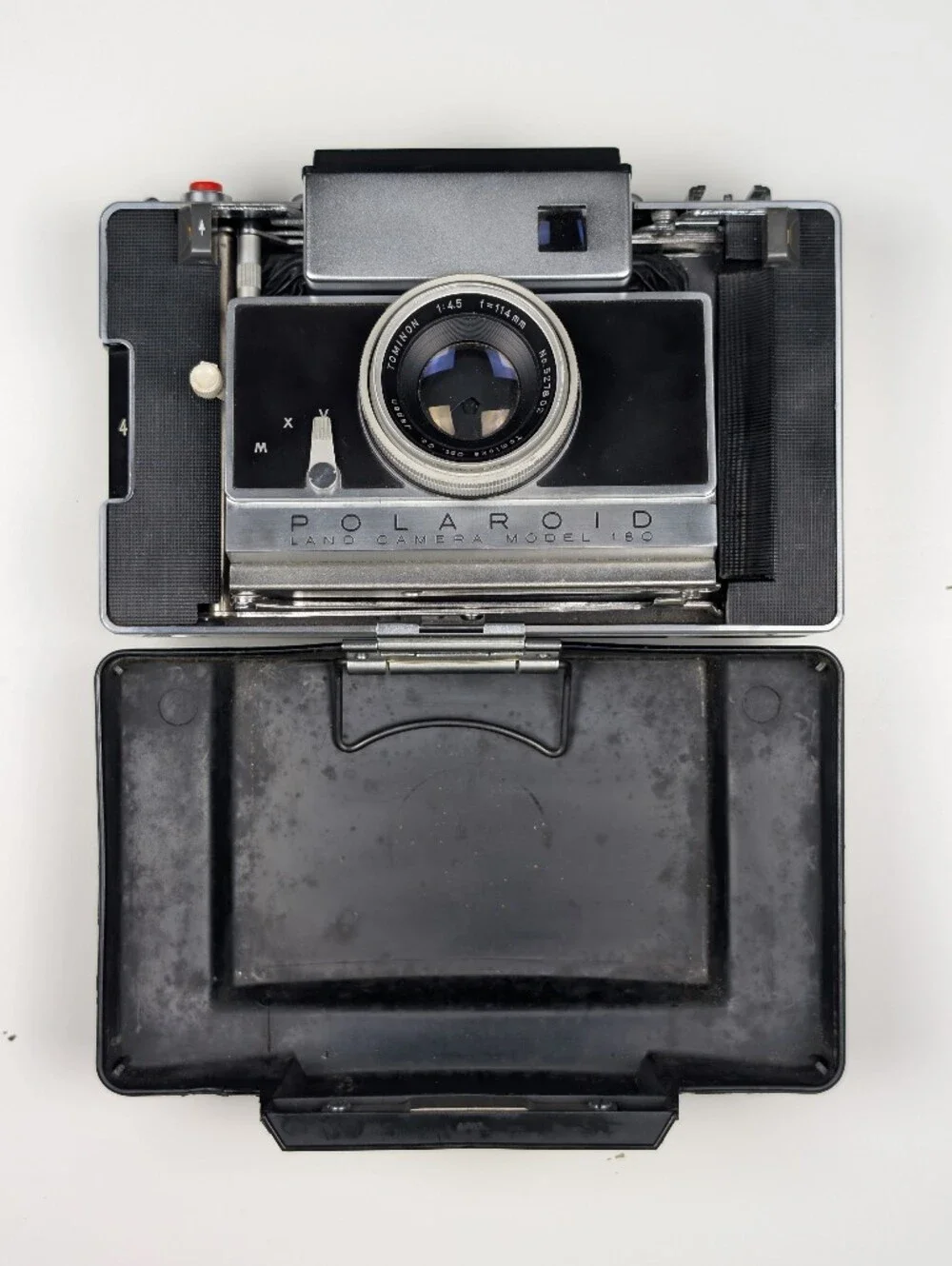 Polaroid Land Camera Model 180 Tomioka Tominon 114mm f/4.5 Seiko Shutter
